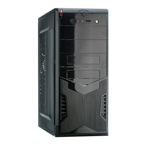 Корпус ExeGate CP-604 Black EX280385RUS ATX, без БП, 2xUSB, Audio