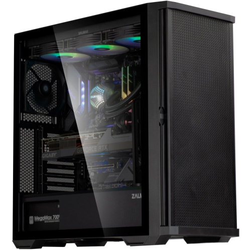 Корпус ZALMAN Z10 (ATX, black, window, 2xUSB3.0, 1xUSB 3.1 Type-C, 3x140mm, 1x120mm)