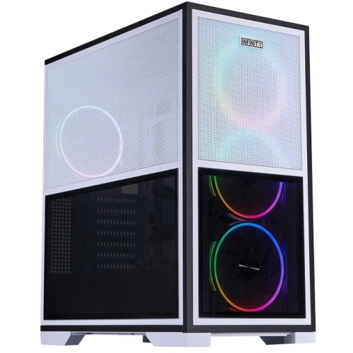 Корпус 1STPLAYER Infinity IF8 ARGB White (IF8-WH-4FO7-14-W)/ E-ATX / 4x140mm ARGB fans
