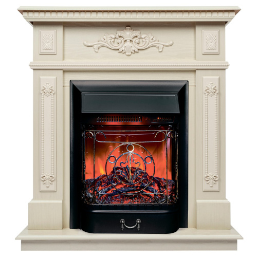 Электрокамин RealFlame Lilian WT жемчуг с очагом Majestic Lux Black RC