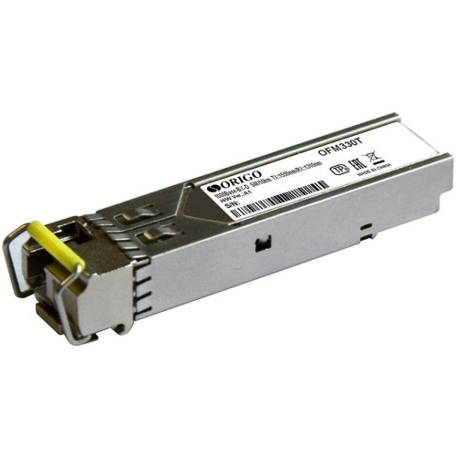 SFP-трансивер ORIGO OFM330T/3KM/B1A WDM 1000Base-BX-D (Simplex SC), Tx 1550 нм, Rx 1310 нм, одномод, до 3км SFP-трансивер ORIGO OFM330T/3KM/B1A WDM 1000Base-BX-D (Simplex SC), Tx 1550 нм, Rx 1310 нм, одномод, до 3км