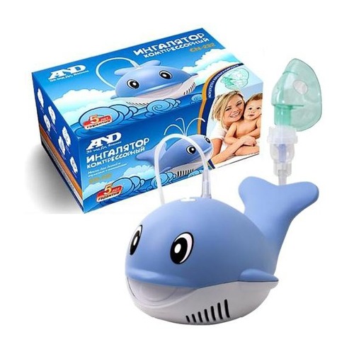 Ингалятор компрессорный A&D CN-232 белый/синий