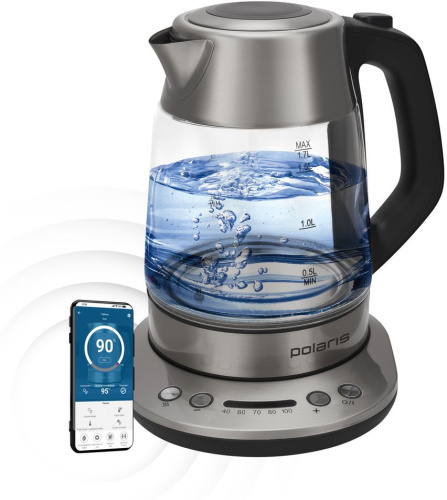 Чайник Polaris PWK 1775CGLD серебристый матовый
