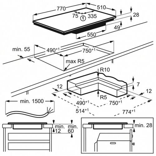 Индукционная варочная поверхность AEG IKB84431IB