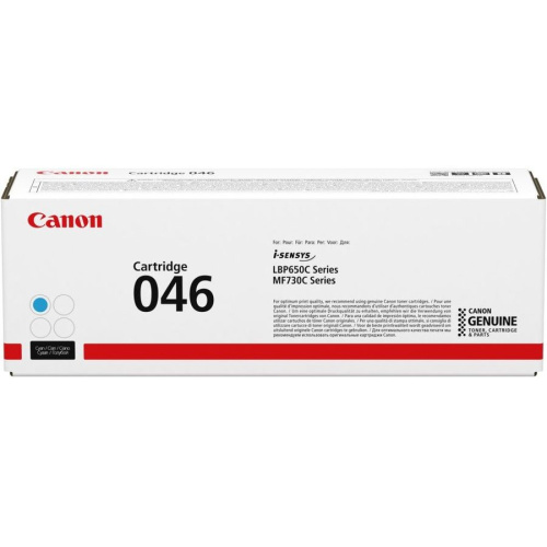 Картридж лазерный Canon 046 C 1249C002 голубой (2300стр.) для Canon i-SENSYS LBP650/MF730
