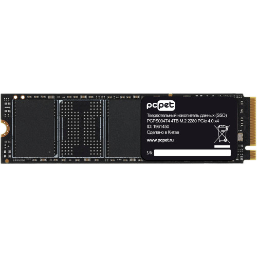 SSD PC Pet PCPS004T4 4TB PCI-E 4.0 x4 M.2 2280 OEM