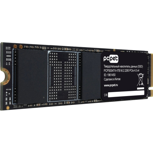 SSD PC Pet PCPS004T4 4TB PCI-E 4.0 x4 M.2 2280 OEM