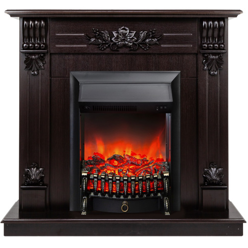 Электрокамин RealFlame Ottawa DN венге премиум с очагом Fobos Lux Black Электрокамин RealFlame Ottawa DN венге премиум с очагом Fobos Lux Black