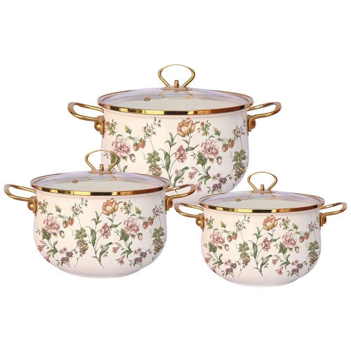 Набор кастрюль ZEIDAN Z-80633 Bouquet