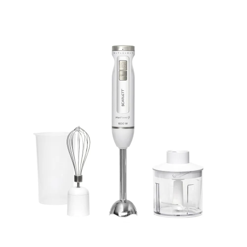 Блендер Scarlett SC-HB42F29 белый/серебристый