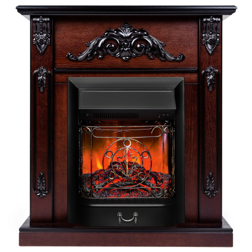 Электрокамин RealFlame Anita AO античный дуб с очагом Majestic Lux Black