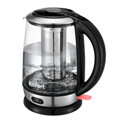 Чайник Kitfort КТ-6155 черный/нерж