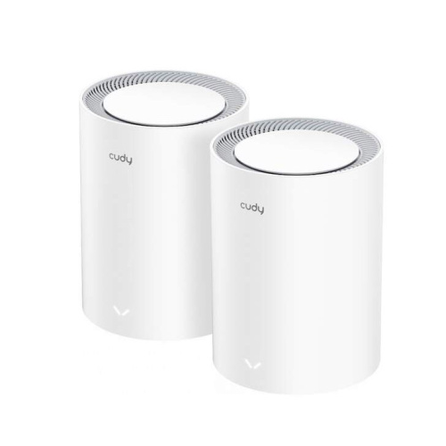 Бесшовный Mesh роутер Cudy M3000 (2-Pack) AX3000 10/100/1000/2500BASE-T белый