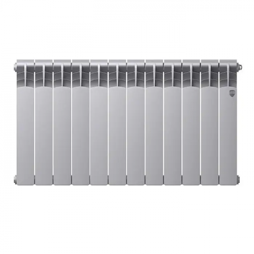 Биметаллический радиатор отопления  Royal Thermo Revolution Bimetall 500 2.0 12 Секций Silver Satin