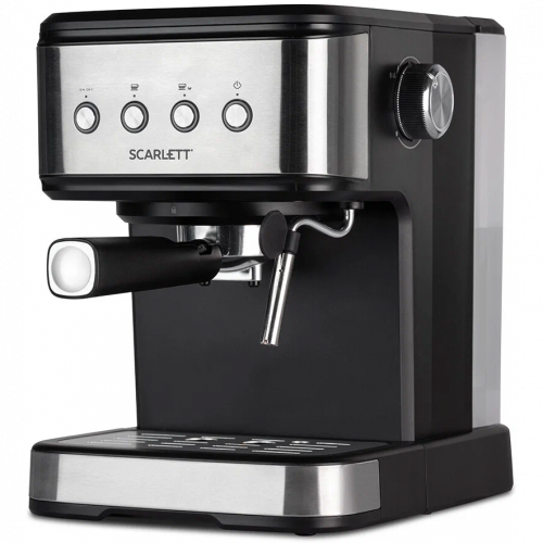 Кофеварка Рожковая Scarlett Sc-Cm33022 Серебристый/Черный Кофеварка Рожковая Scarlett Sc-Cm33022 Серебристый/Черный
