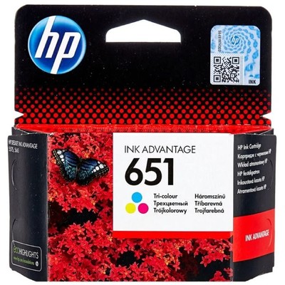 Картридж струйный HP 651 C2P11AE многоцветный (300стр.) для HP DJ IA