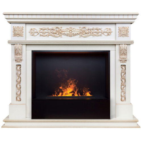 Электрокамин RealFlame Estella 25,5/26 WT с очагом 3D Cassette 630 Black Panel
