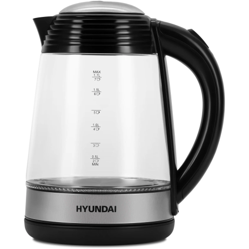 Чайник Hyundai HYK-G3805 белый/прозрачный