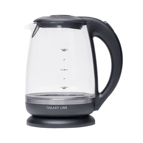 Чайник Galaxy LINE GL 0559 стекло/черный