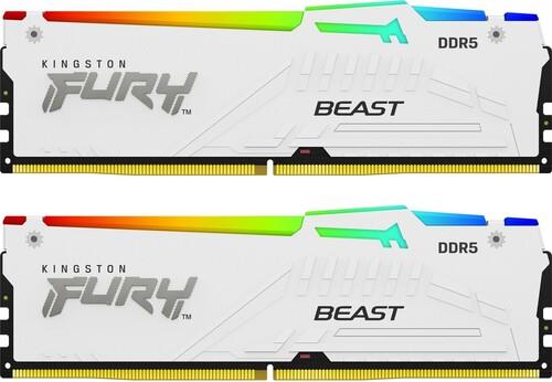 Оперативная память Kingston FURY Beast White RGB [KF556C40BWAK2-32] 32 ГБ