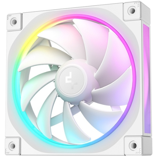 Вентилятор DEEPCOOL FL12 WH 120x120x25мм (PWM, ARGB, белый, 500-2150об/мин) Color Box