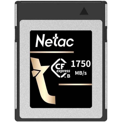 Карта памяти Netac CF2000 CFexpress (NT02CF2000-512G-S) 512GB PCIe Gen 3x2 Type B cards, up to 1750MB/1650MB