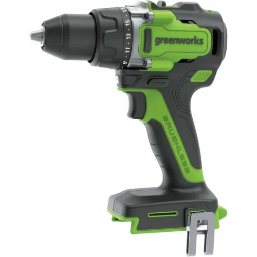 Дрель-шуруповерт GreenWorks GD24DD140 (3707607), 24V, 140 Нм, бесщеточная, без АКБ и ЗУ