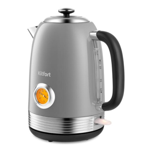 Чайник электрический Kitfort КТ-6605 1.7л. серый (корпус нерж)