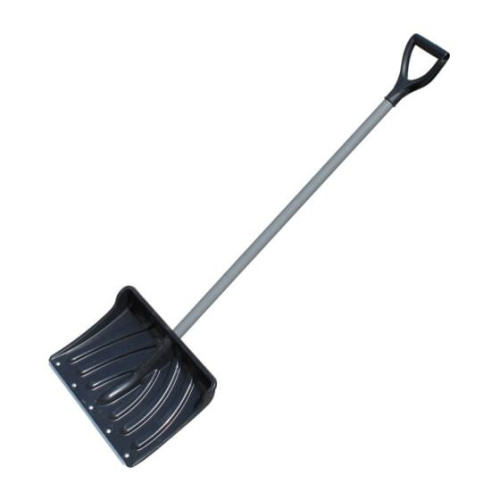 Лопата снеговая Cicle Крепыш (4607156367023) пластиковая с оцинк. планкой, металл. черенком и V-ручкой