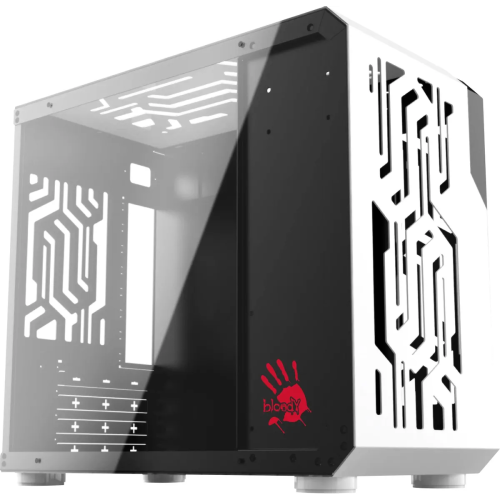 Корпус BLOODY BD-CC110, mATX, Mini-Tower, без БП, белый