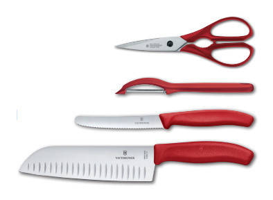 Набор ножей Victorinox Swiss Classic Kitchen (6.7131.4G) 4шт красный