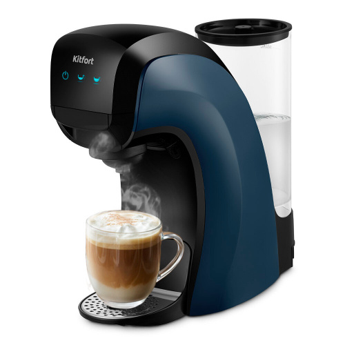 Кофеварка Капсульная Kitfort Кт-7462 Синий
