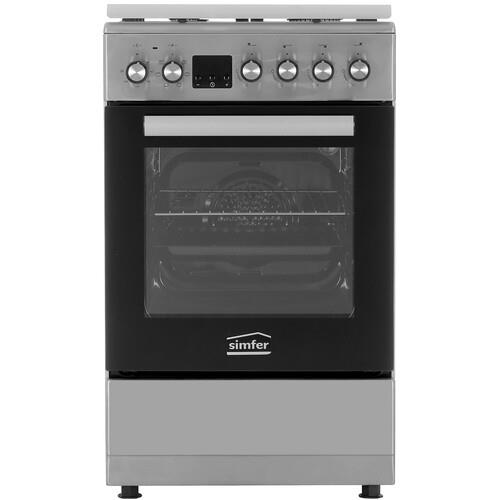 Комбинированная плита Simfer F56MM46215 серебристый