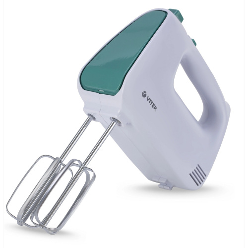 Миксер ручной Vitek VT-1490 белый/зеленый