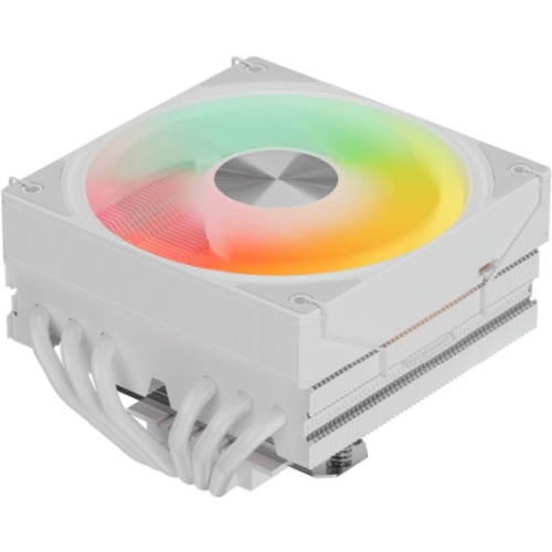 Кулер upHere H85TC6 White ARGB / 6HPx6mm, 180W TDP, top flow, 1x120mm ARGB fan, 600-1650RPM, 68 CFM, 25dBA