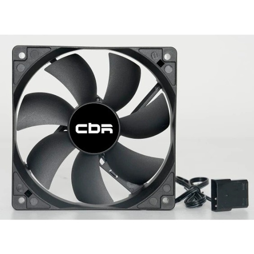 Вентилятор CBR CBR-CF-12025-1200B, 120*120*25мм, 3-pin+molex, 1200 RPM, 36 CFM, 25 dBA
