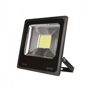 Прожектор Gauss 613100350 LED 50W 3500lm IP65 6500К черный 1/40 Прожектор Gauss 613100350 LED 50W 3500lm IP65 6500К черный 1/40