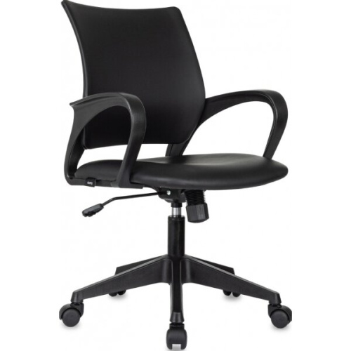 Кресло Бюрократ CH-695N/BLACK-PU черный экокожа крестов. пластик
