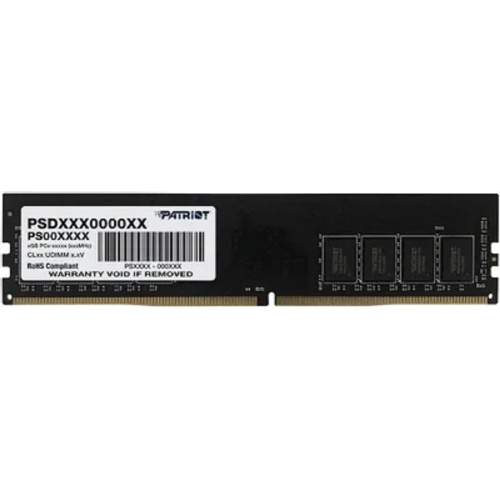 ОЗУ PATRIOT Signature Line PSD48G32002 DDR4 8Гб Module capacity 8Гб Количество 1 3200 МГц Множитель частоты шины 22 1.2 В