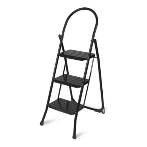 Лестница-стремянка Ника СМШ3/Ч с широкими ступенями черный