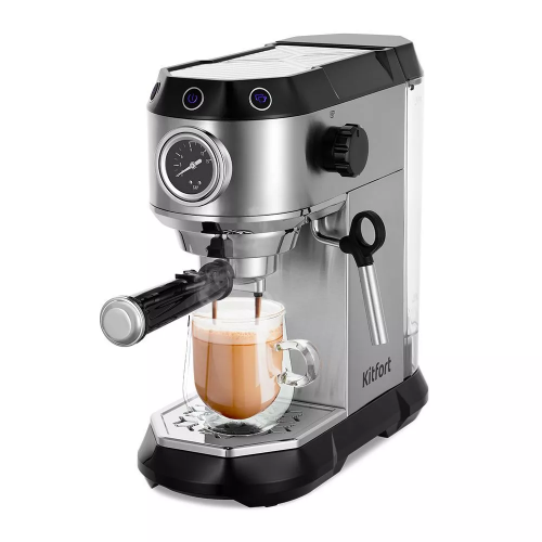 Кофеварка Рожковая Kitfort Кт-7194 Нерж/Черный