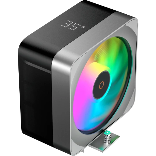 Кулер Ocypus Delta A40 EX BK Digital, 120mm ARGB Fan, Top Display Panel, 4 Heat Pipes, 4-PIN PWM, 500-1800 RPM, 29DBA, Hydro Bearing
