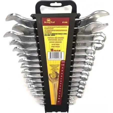 Набор ключей комбинированных и рожковых KingTul KT-5199 (47227)