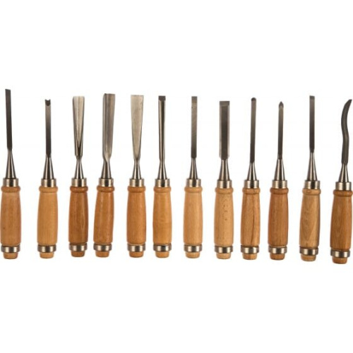 Набор cтамески фигурные с деревянной ручкой STAYER Profi 1835-H12 z01