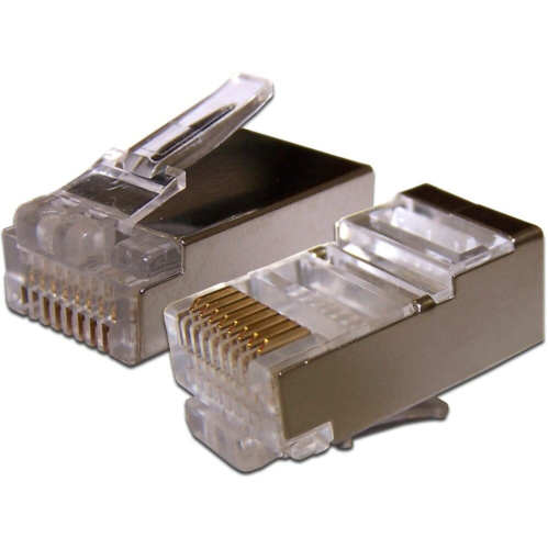 Коннектор LANMASTER (TWT-PL45/S-8P8C-6) RJ45 STP 8P8C, универсальный, cat.6, 100 шт. Коннектор LANMASTER (TWT-PL45/S-8P8C-6) RJ45 STP 8P8C, универсальный, cat.6, 100 шт.