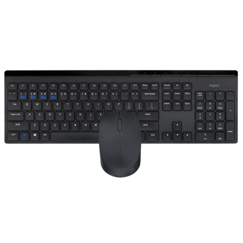 Клавиатура+мышь беспроводная RAPOO 8110M черный