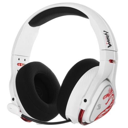 Беспроводные/проводные наушники A4Tech Bloody MR720 NARAKA белый