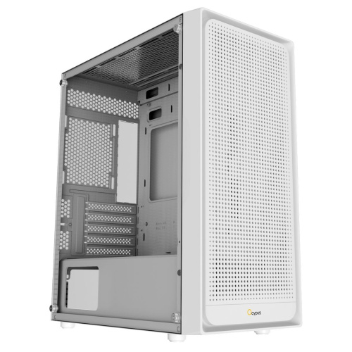 Корпус Ocypus Gamma C50 WH (Gamma-C50-WHG000XX-GL) mATX / win / white / no PSU / Tempered Glass