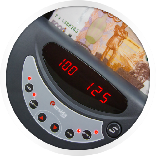 Счетчик банкнот Cassida Tiger I/IR автоматический мультивалюта