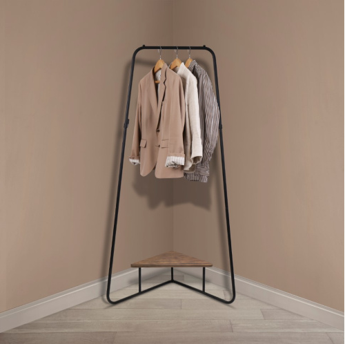 Вешалка-стойка Ника ВС3/Ч матовый черный/дуб